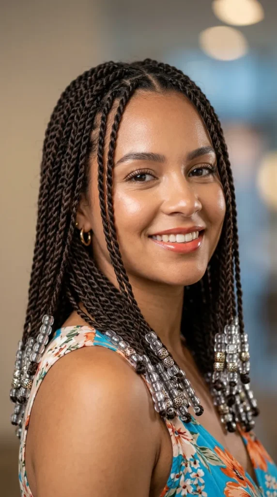 Senegalese Twists with Beads