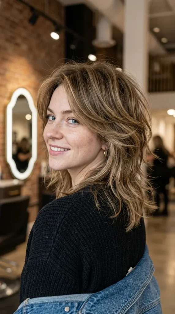 Shaggy Medium Layered Hair