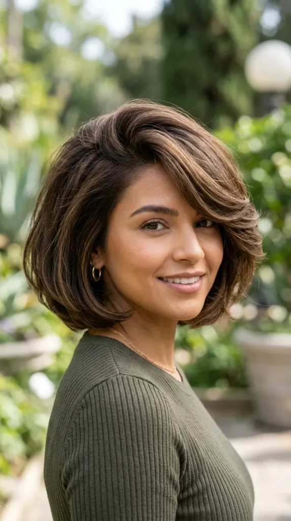 Side-Part Bob with Volume