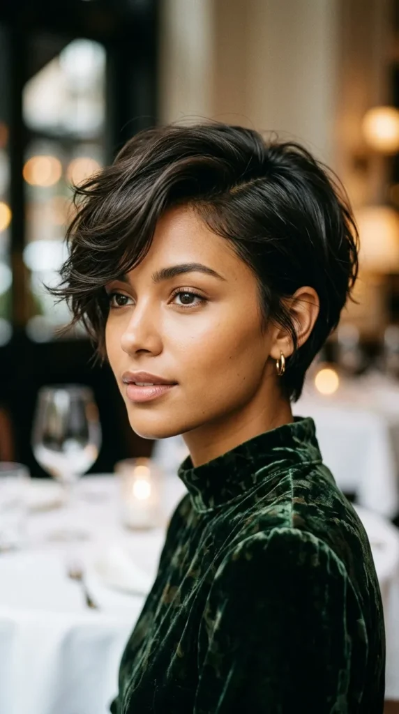 Side-Part Pixie Bob for Thin Hair