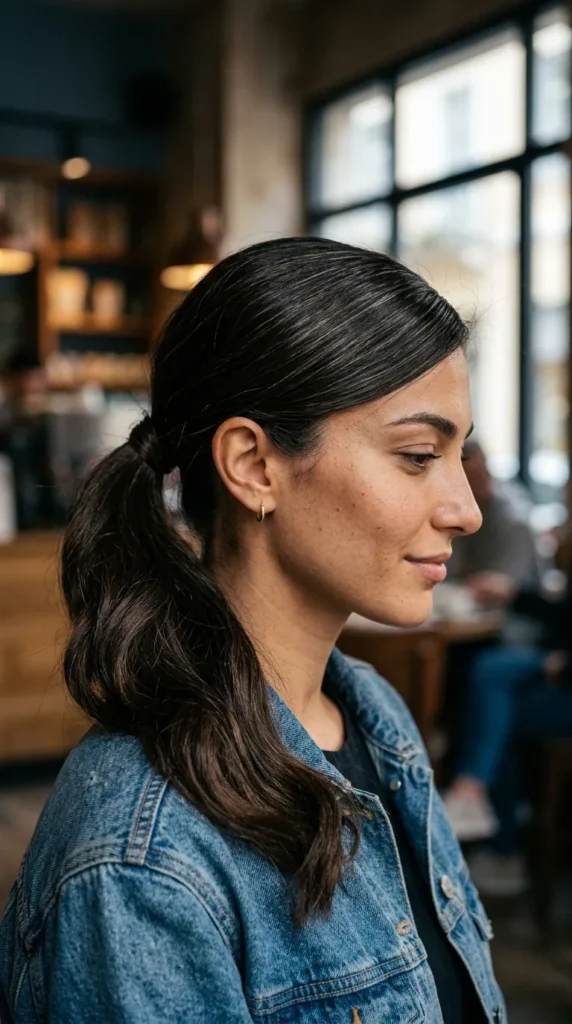 Side-Swept Ponytail