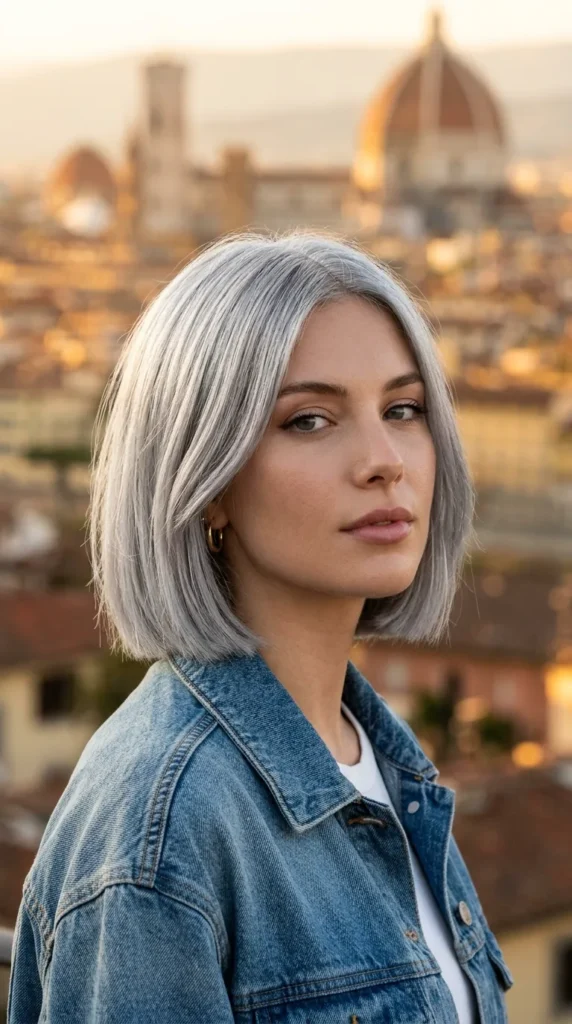 Silver Italian Bob