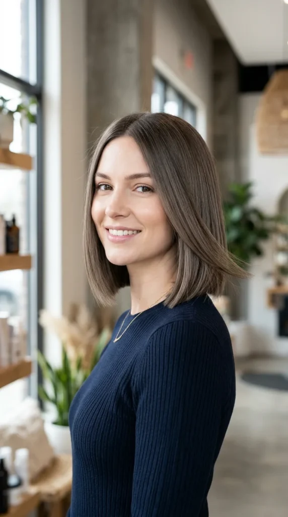 Sleek Bob with Invisible Layering