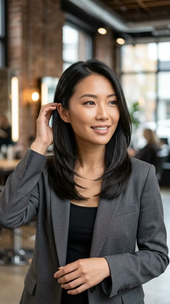 Sleek Straight Medium Layers
