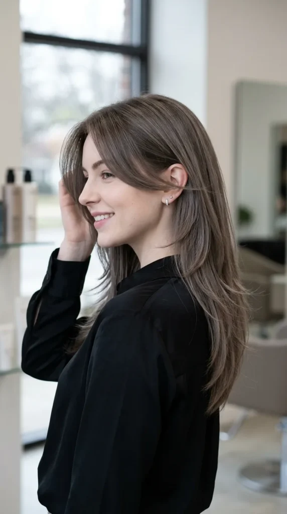 Smoky Brunette V Cut