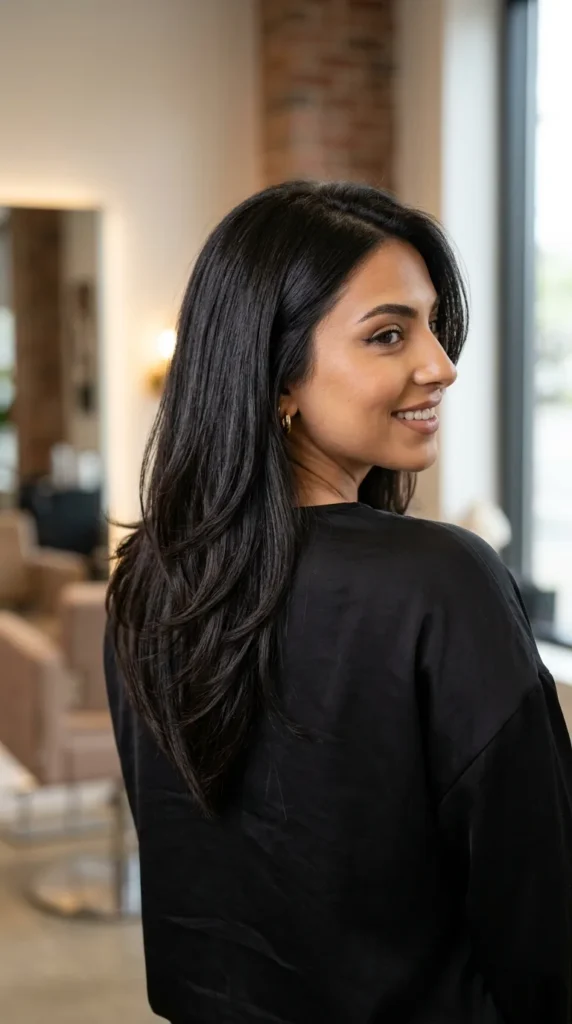 Soft Black V Cut