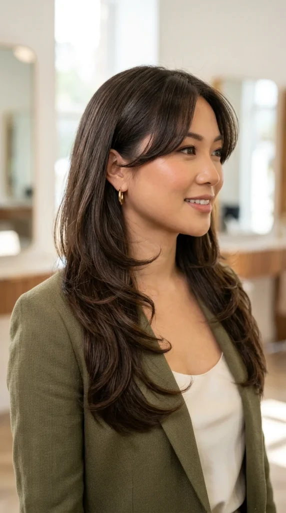 Soft Blowout Curtain Bangs