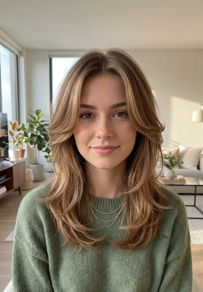 Soft Butterfly Layered Haircut for Thin Hair