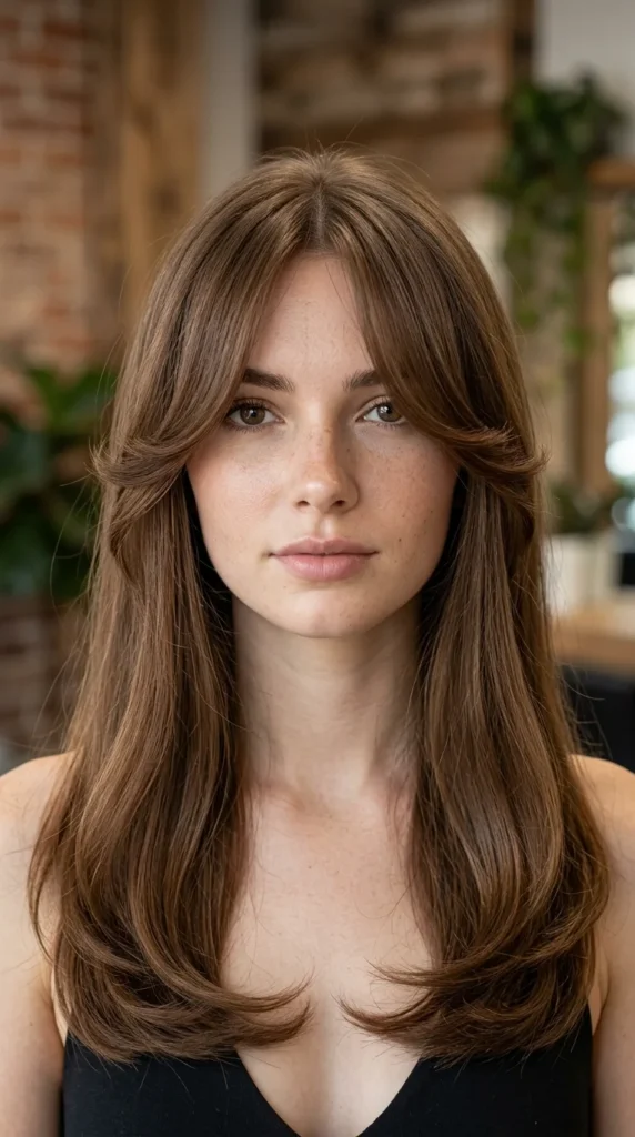 Soft C-Curve Curtain Bangs