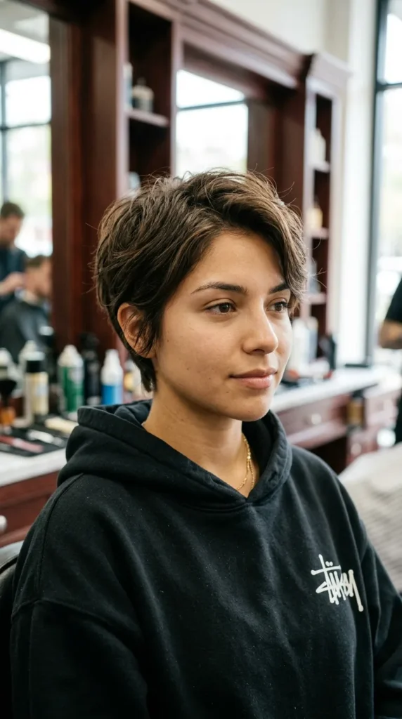 Soft Crop Pixie for Oval Face