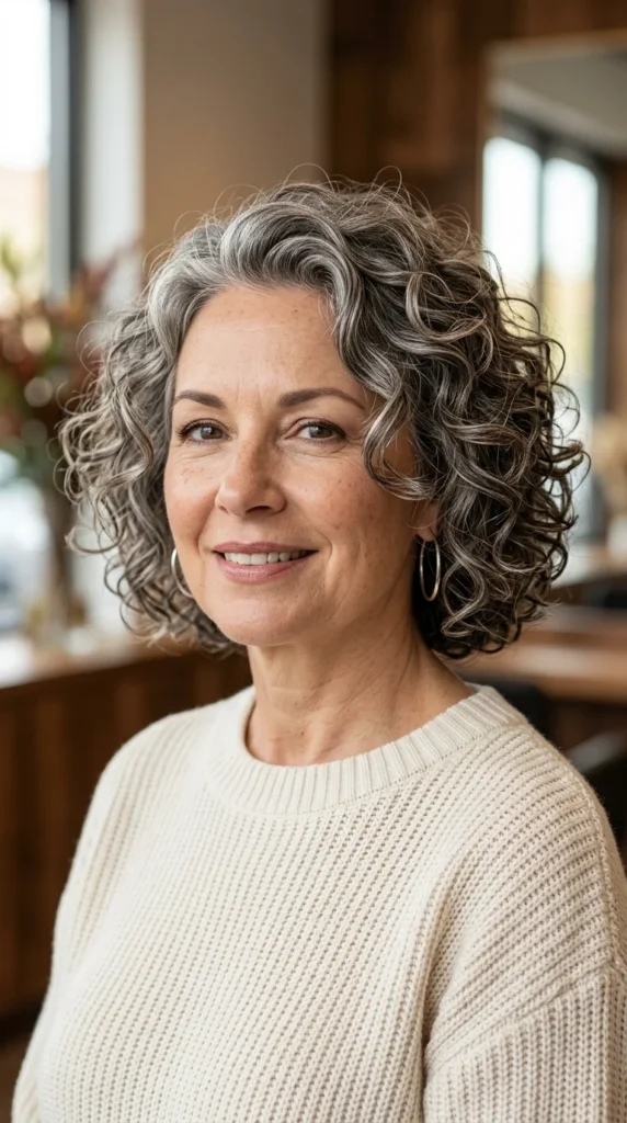 Soft Curly Bob for Natural Curls