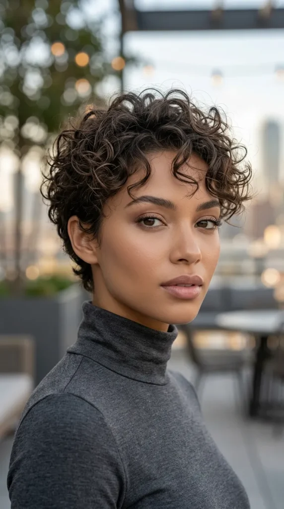 Soft Curly Pixie