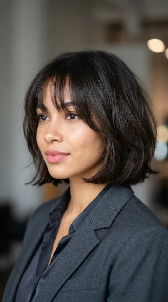 Soft Italian Bob with Birkin Bangs