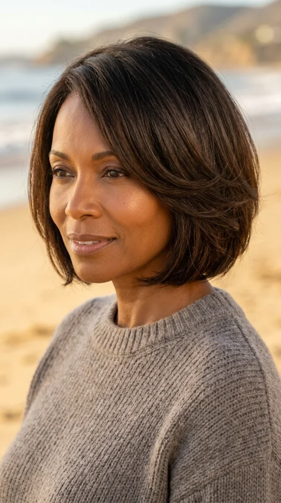 Soft Italian Bob with Feathered Layers