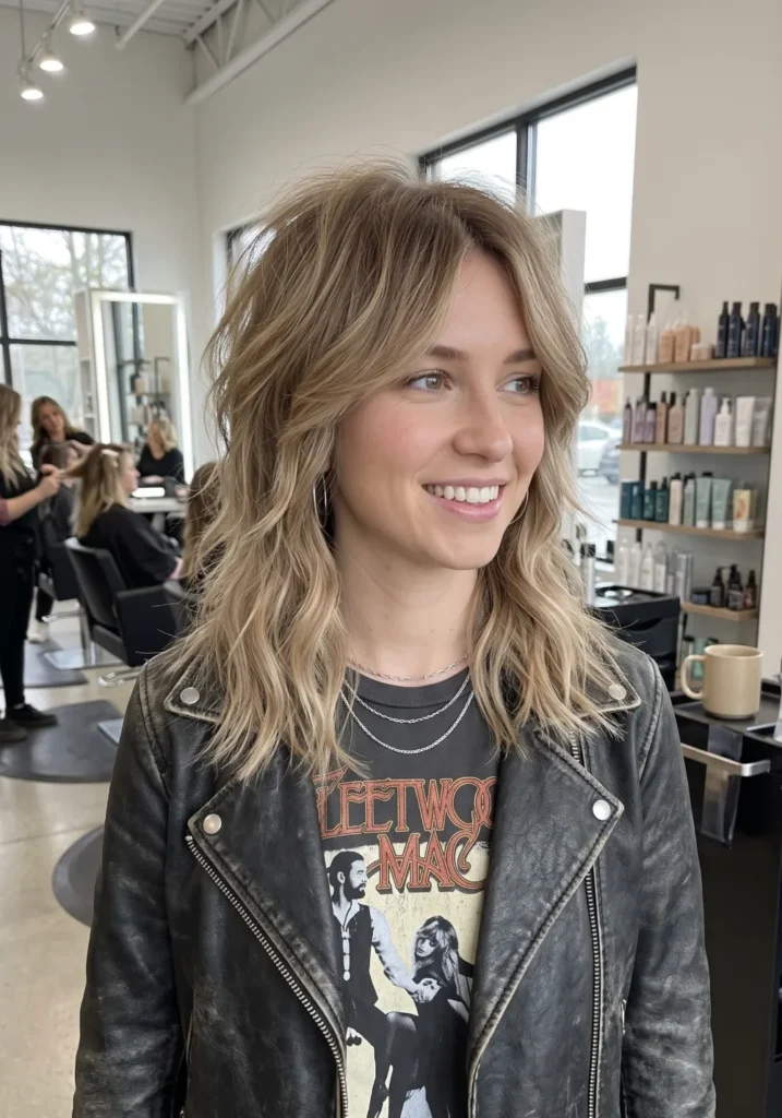 Soft Layered Wolf Cut for Thin Hair