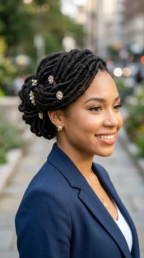 Soft Loc Updo with Accessories