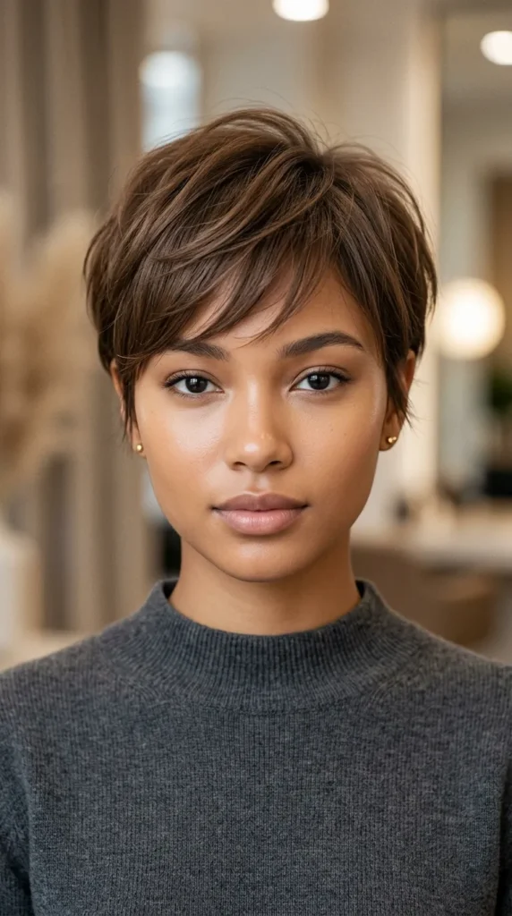 Soft Pixie with Feathered Short Layers