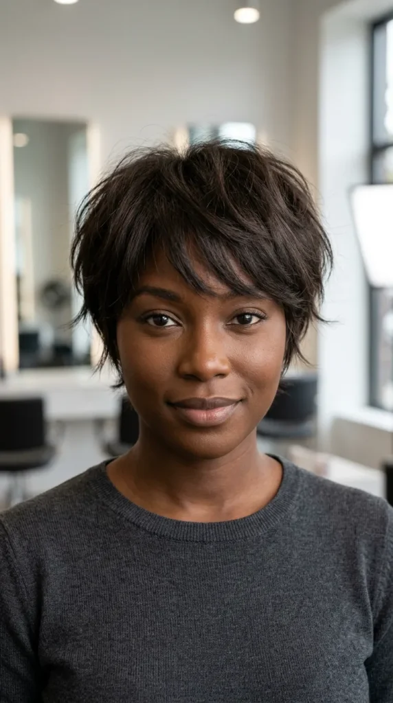 Soft Razor Short Layered Cut for Thin Hair