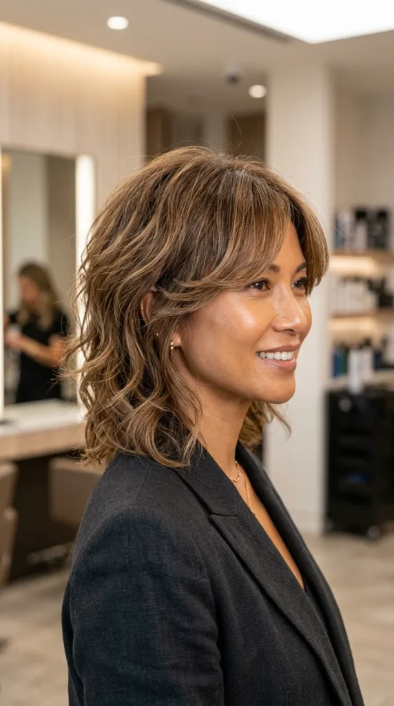 Soft Shag with Curtain Bangs
