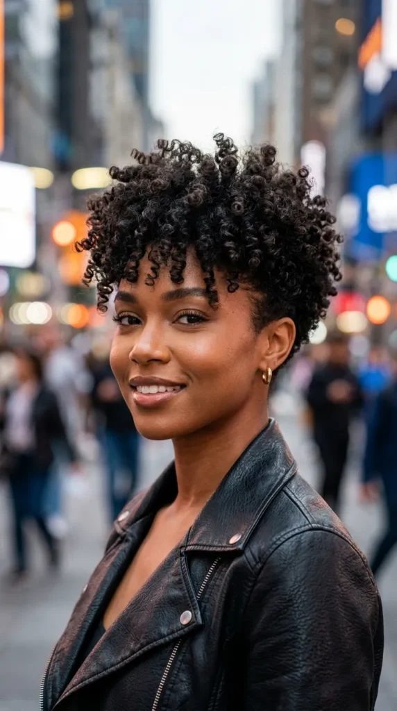 Soft Tapered Curly Wolf Cut