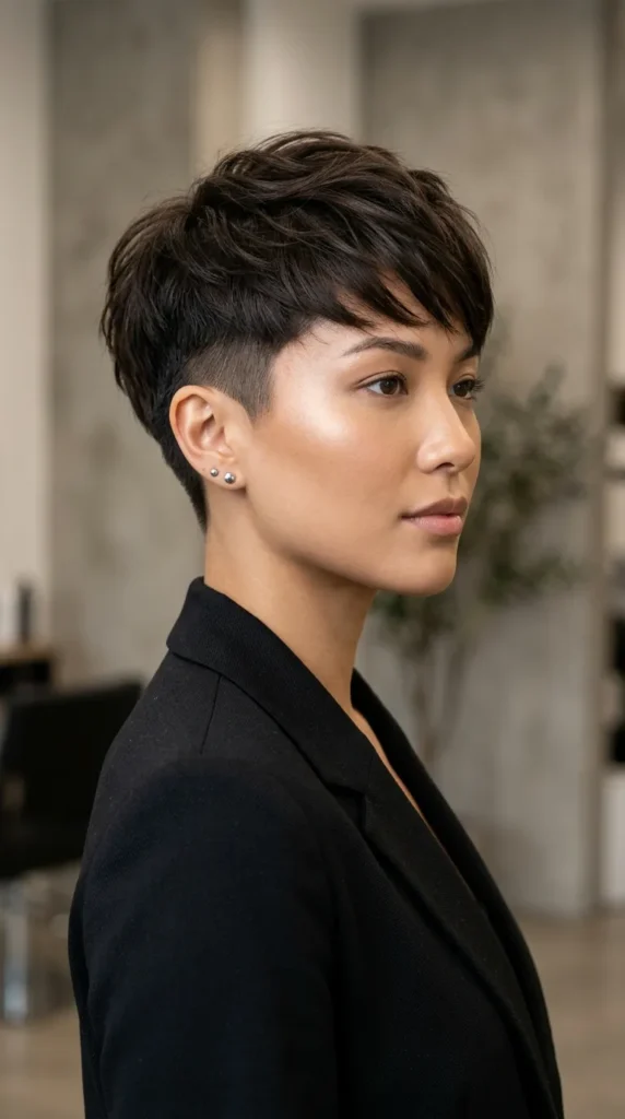 Soft Undercut Pixie with Short Layers
