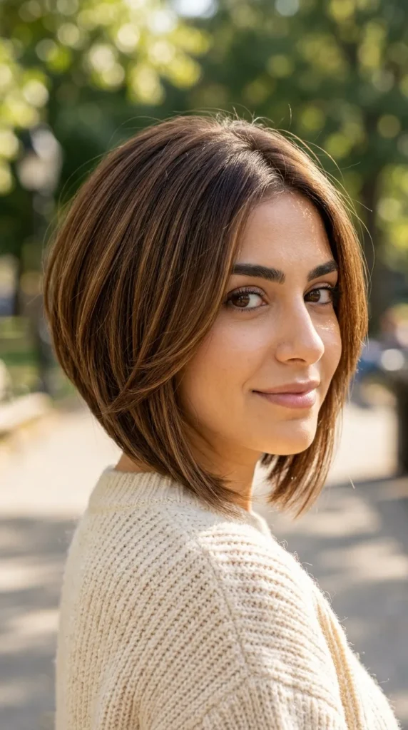 Stacked Bob for Fuller Hair