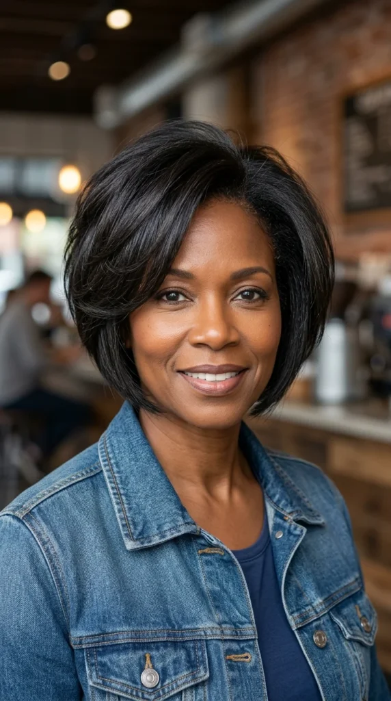 Stacked Italian Bob for Fuller-Looking Hair