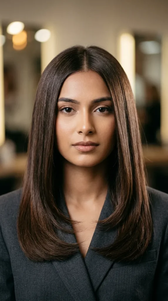 Straight Hair for Oval Face