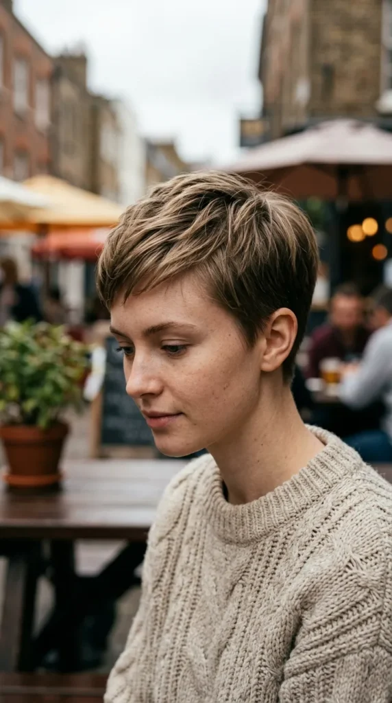 Tapered Pixie for Oval Face