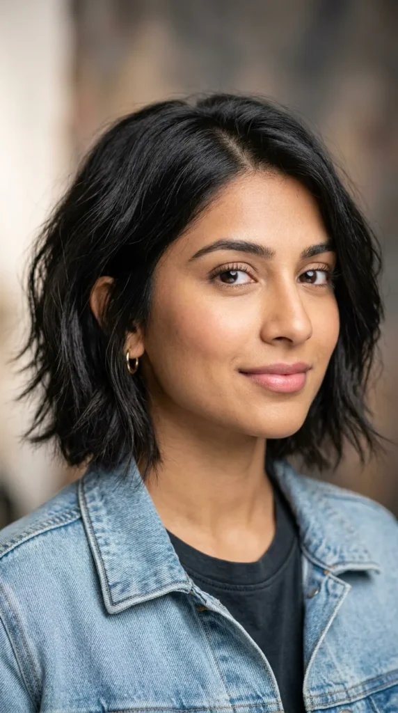 Textured Bob for Thin Hair
