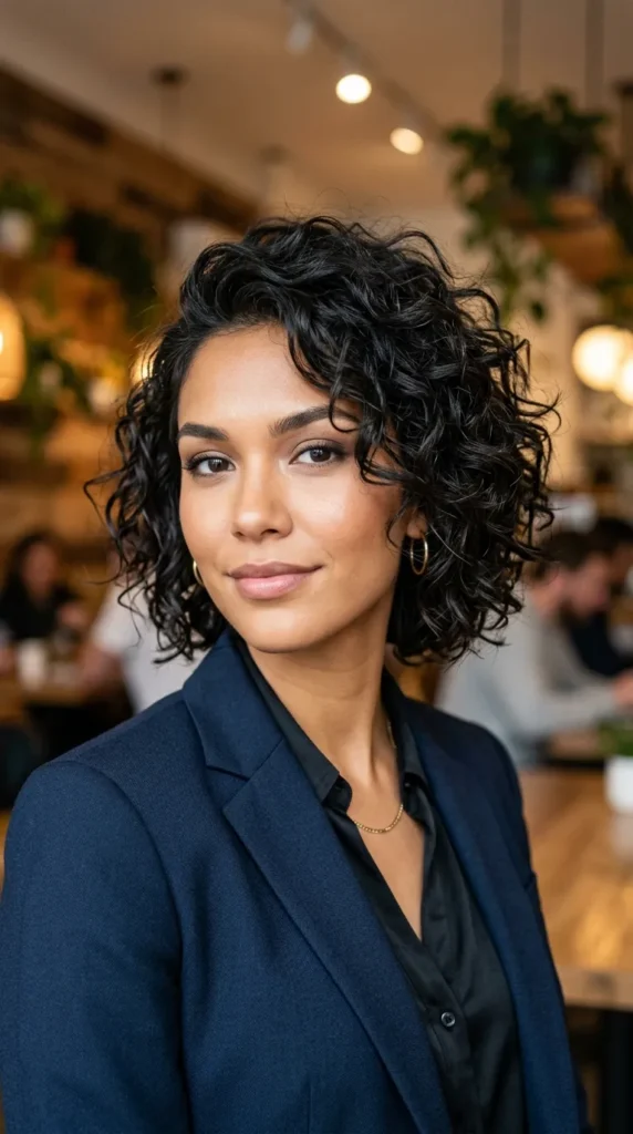 Textured Curly Bob