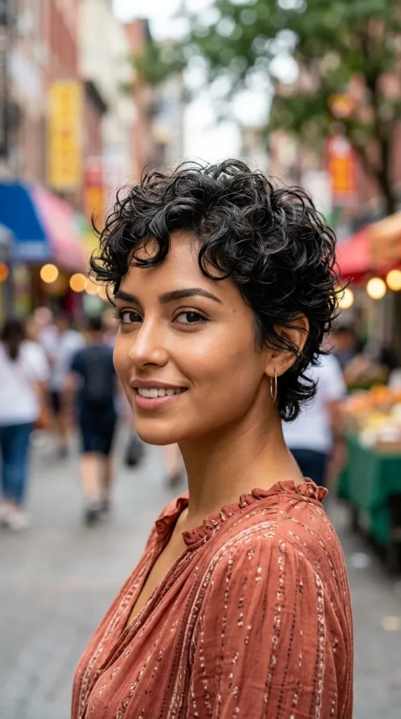 Textured Curly Pixie