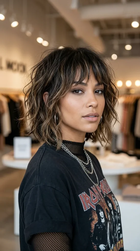 Textured Fringe with Beach Waves