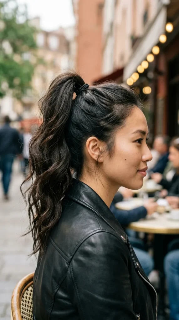 Textured High Ponytail