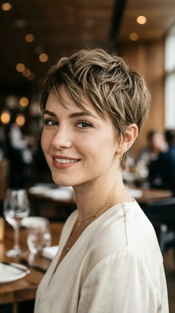 Textured Pixie Cut with Piecey Layers