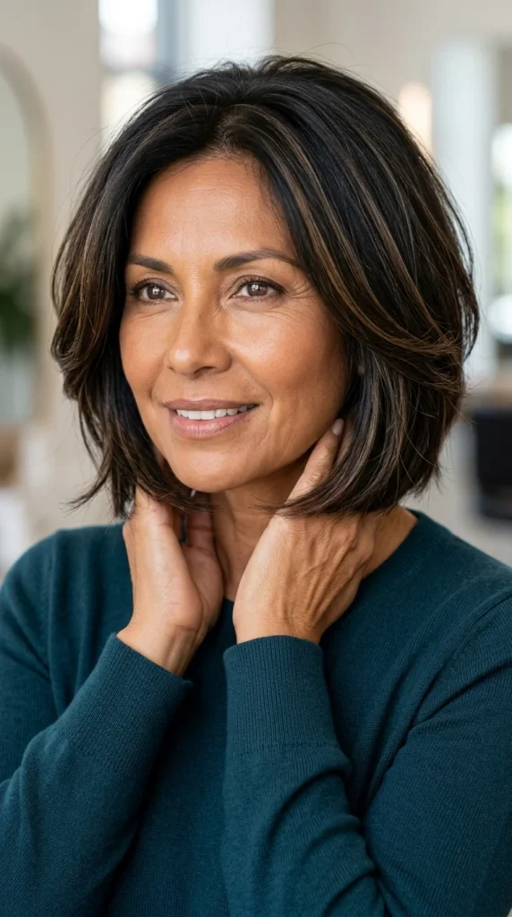 Thick Hair Layered Bob
