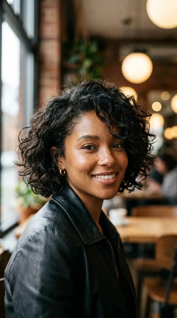 Tousled Bob for Oval Face Texture