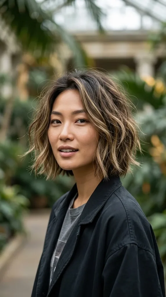 Tousled Bob for Thin Hair Women