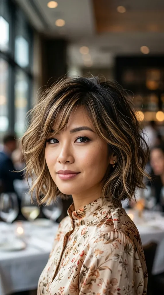 Tousled Bob with Balayage