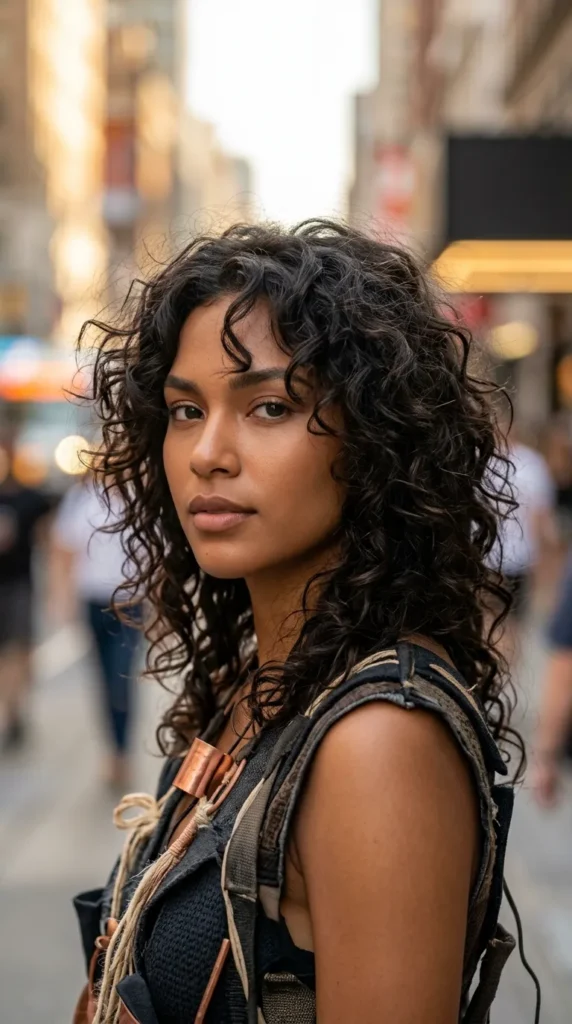 Tousled Curly Layers