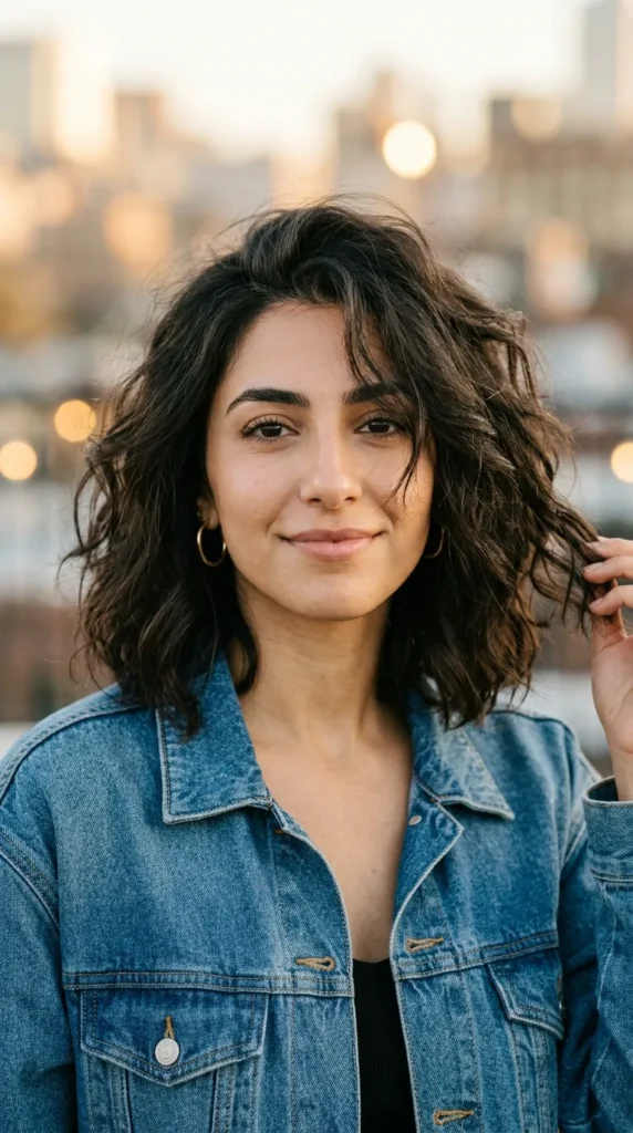 Tousled Hair for Oval Face