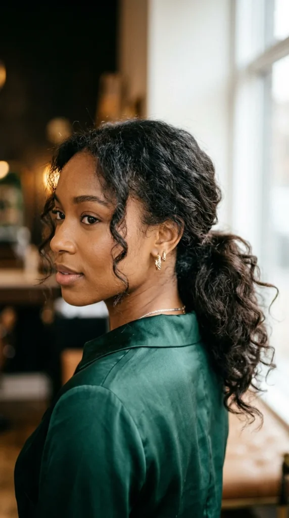 Tousled Low Ponytail