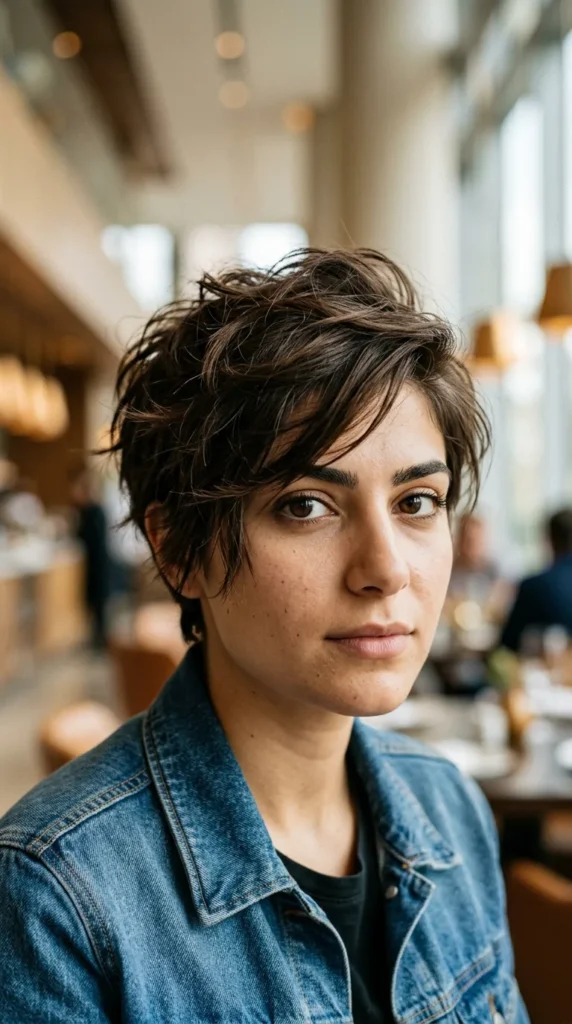 Tousled Pixie for Oval Face