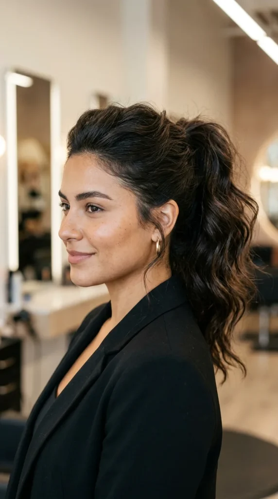Tousled Retro Ponytail