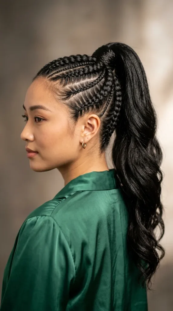 Two-Layer Feed-In Ponytail