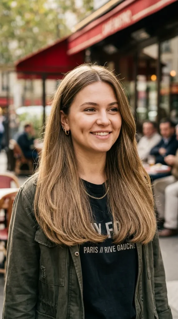 U-Shaped Long Hairstyle