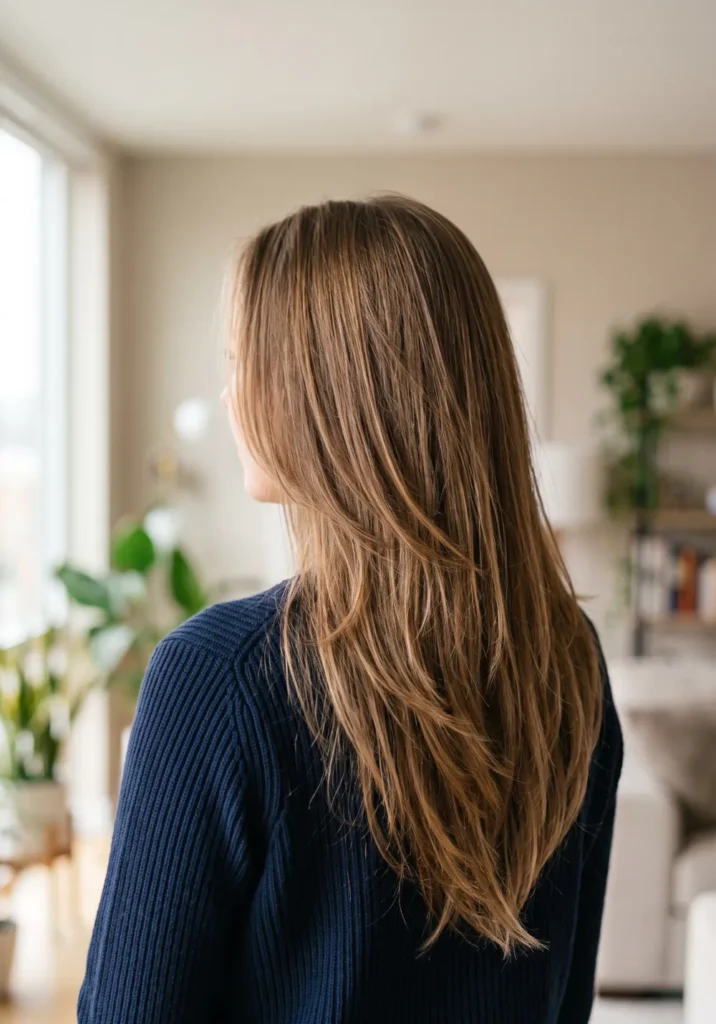 V-Cut Layers for Thin Hair with Extra Movement