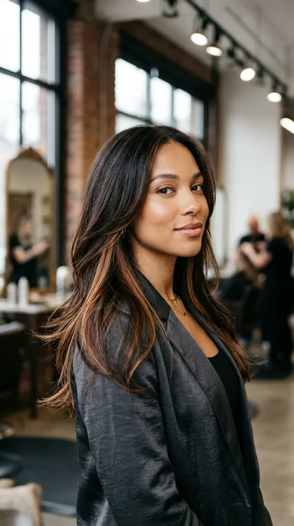 V Layers with Peekaboo Highlights