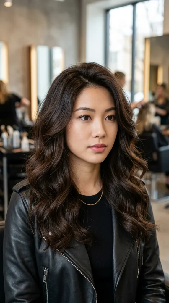 Voluminous Blowout on Long Hair