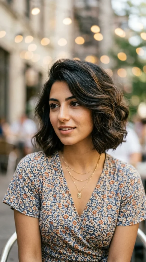 Voluminous Bob for Oval Face Lift